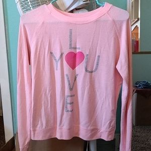 Aeropostale live love dream pink shirt